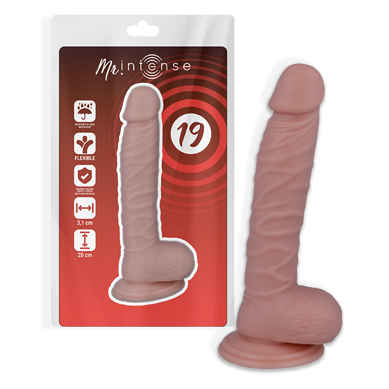 MR INTENSE - 19 DILDO REALISTA 20 CM x 3.1 CM - Sex Shop Sexy