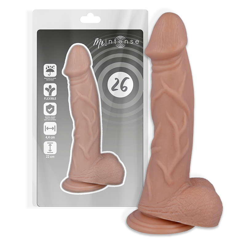 MR INTENSE - 26 DILDO REALISTA 22 CM x 4.4 CM - Sex Shop Sexy