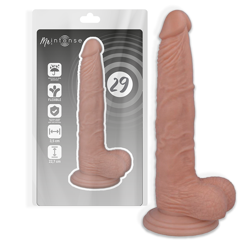 MR INTENSE - 29 DILDO REALISTA 22.7 CM x 3.5 CM - Sex Shop Sexy