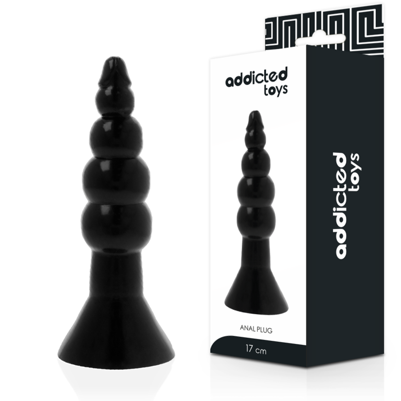 JUGUETES ADICTO - PLUG ANAL 17 CM NEGRO
