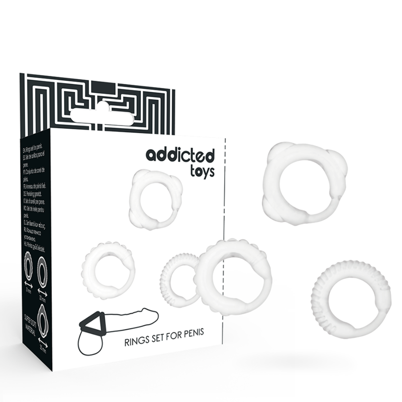 JUGUETES ADICTO - SET DE ANILLOS EN C CLARO