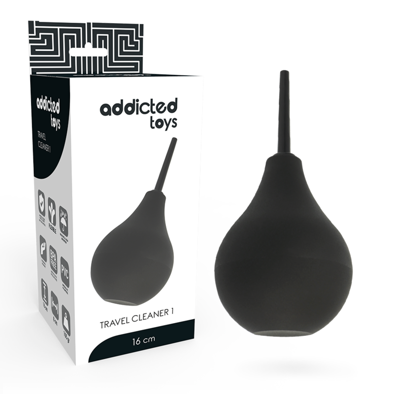 JUGUETES ADICTO - DUCHA ANAL NEGRA