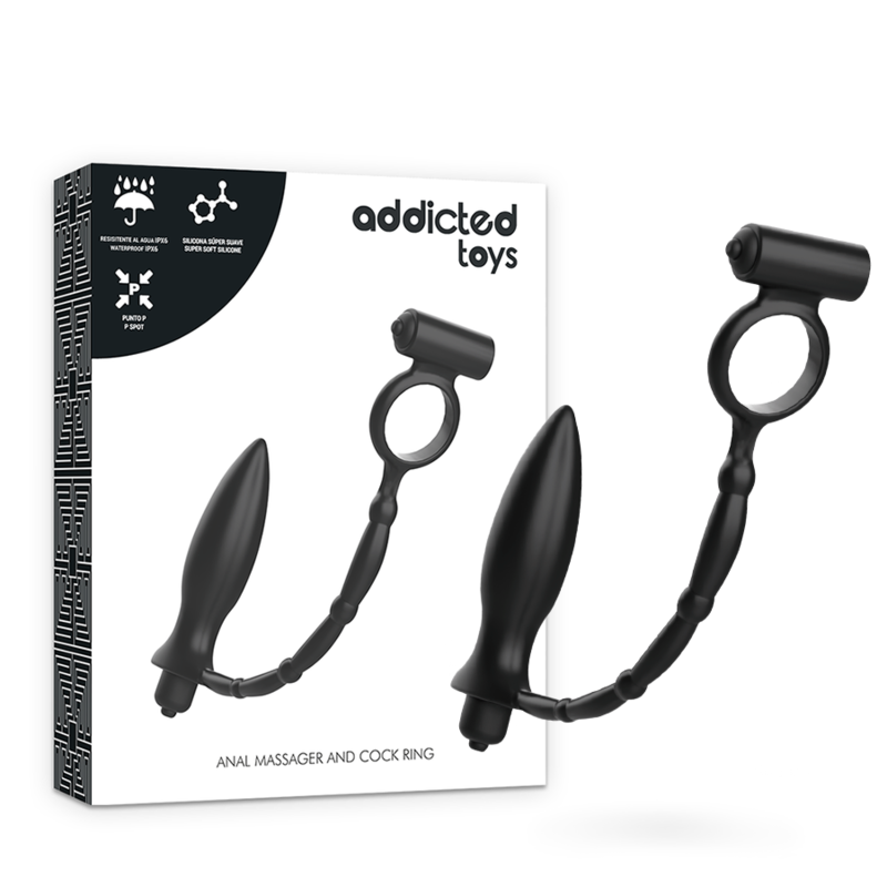 ADDICTED TOYS - PLUG ANAL CON ANILLO VIBRATORIO