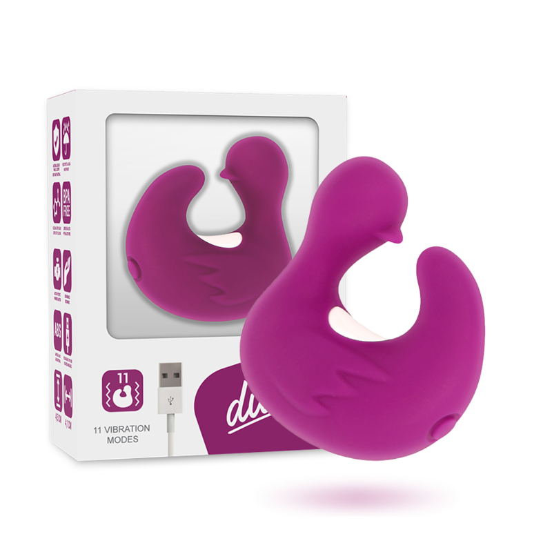 COVERME - DEDAL PATO ESTIMULADOR DE SILICONE RECARREGÁVEL DUCKYMANIA - Sex Shop Sexy