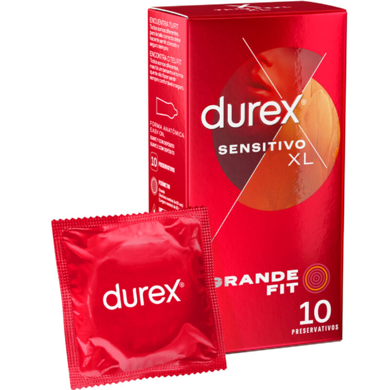 DUREX - CONSERVATIVOS SENSITIVE XL 10 UNIDADES