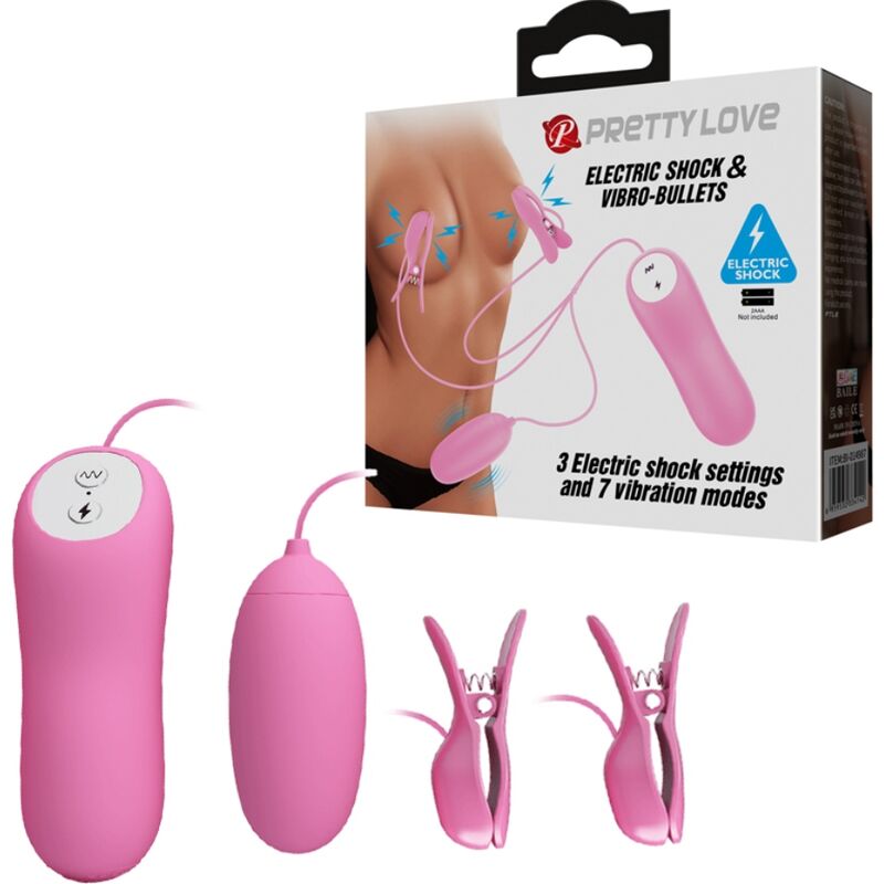 Pretty Love - Pina Com Vibrao E Eletroshock Rosa