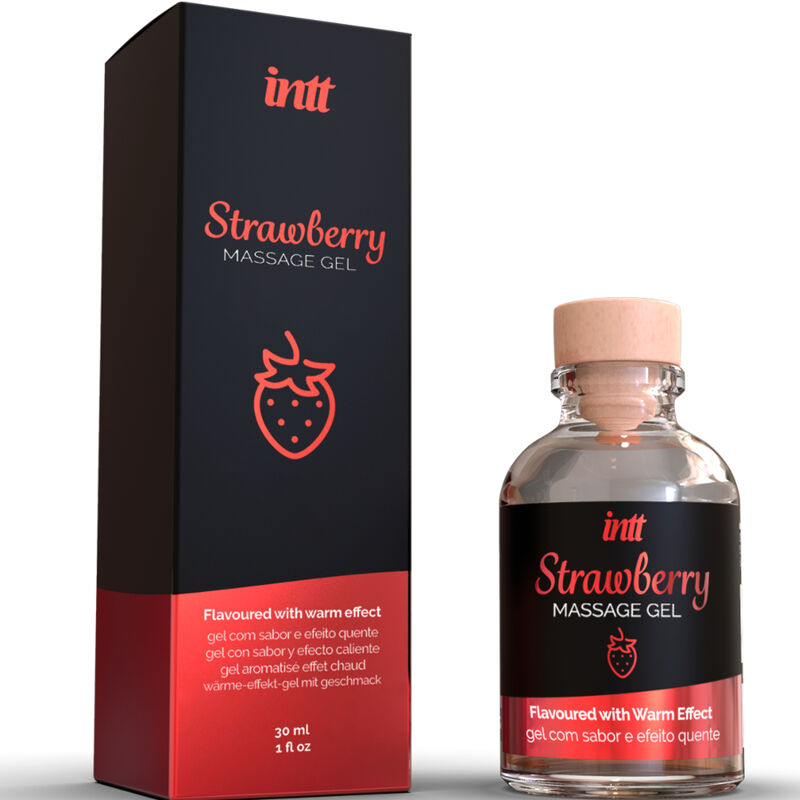 MASAJE INTT Y SEXO ORAL - GEL DE MASSAGEM HOT EFFECT SABOR DE MORANGO