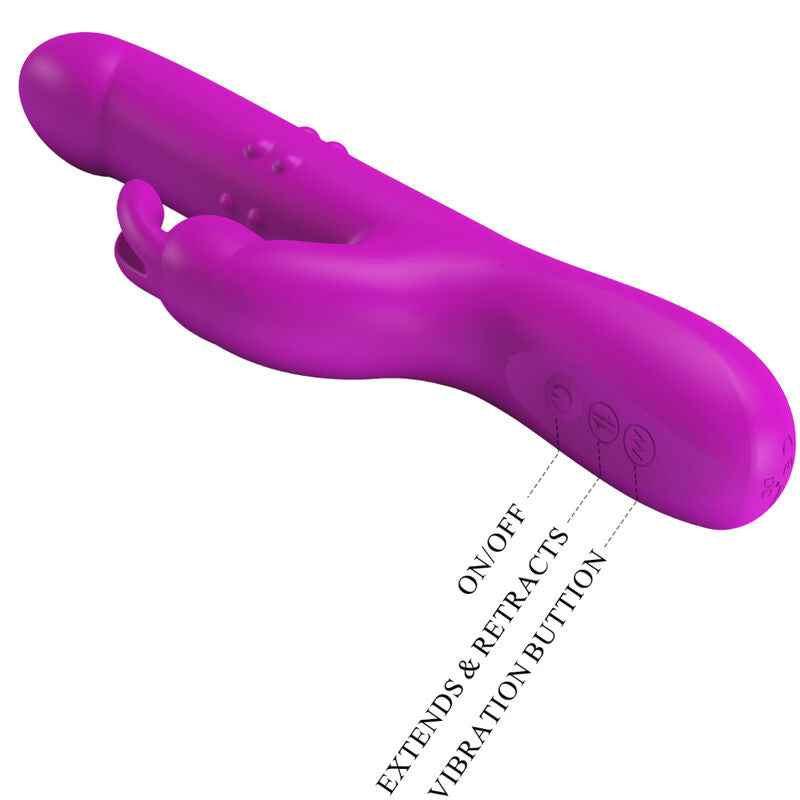 PRETTY LOVE - REESE VIBRADOR COM ROTAÇÃO ROXO