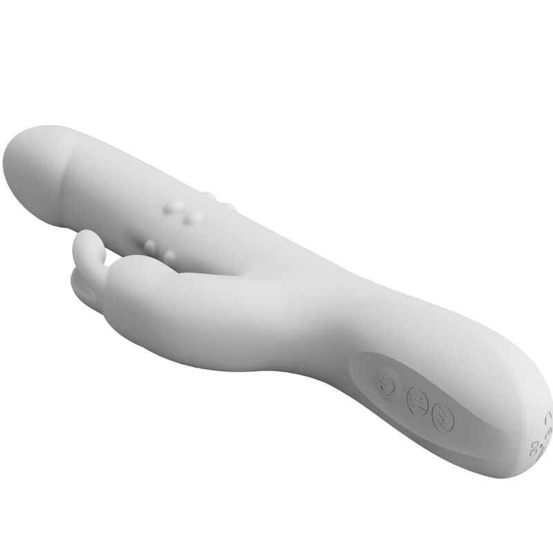 PRETTY LOVE - REESE VIBRADOR COM ROTAÇÃO PRATEADO