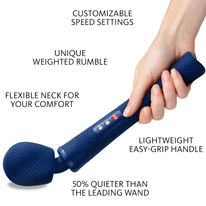 Fun Factory - Vim Wand Rumble Vibrador Recarregável Silicona Laranja