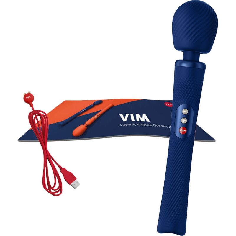 Fun Factory - Vim Wand Rumble Vibrador Recarregável Silicona Laranja