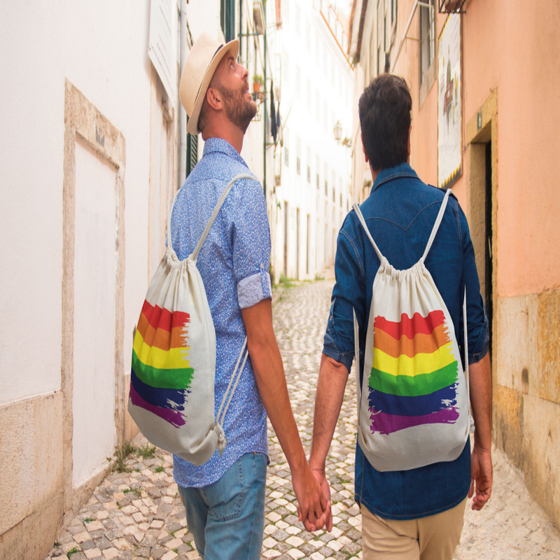 Orgullo - Mochila Com Bandeira LGBT De Algodão