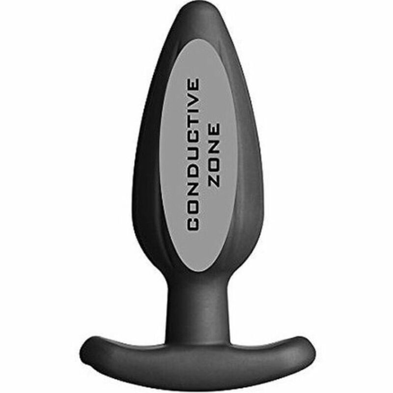 Electrastim - Plug Anal de Silicona Preto Rocker Grande