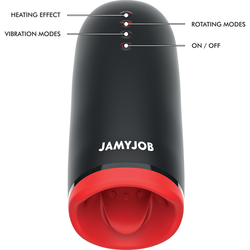 JAMYJOB - MASTURBADOR DE AQUECIMENTO Y ROTAÇÃO SPIN-X
