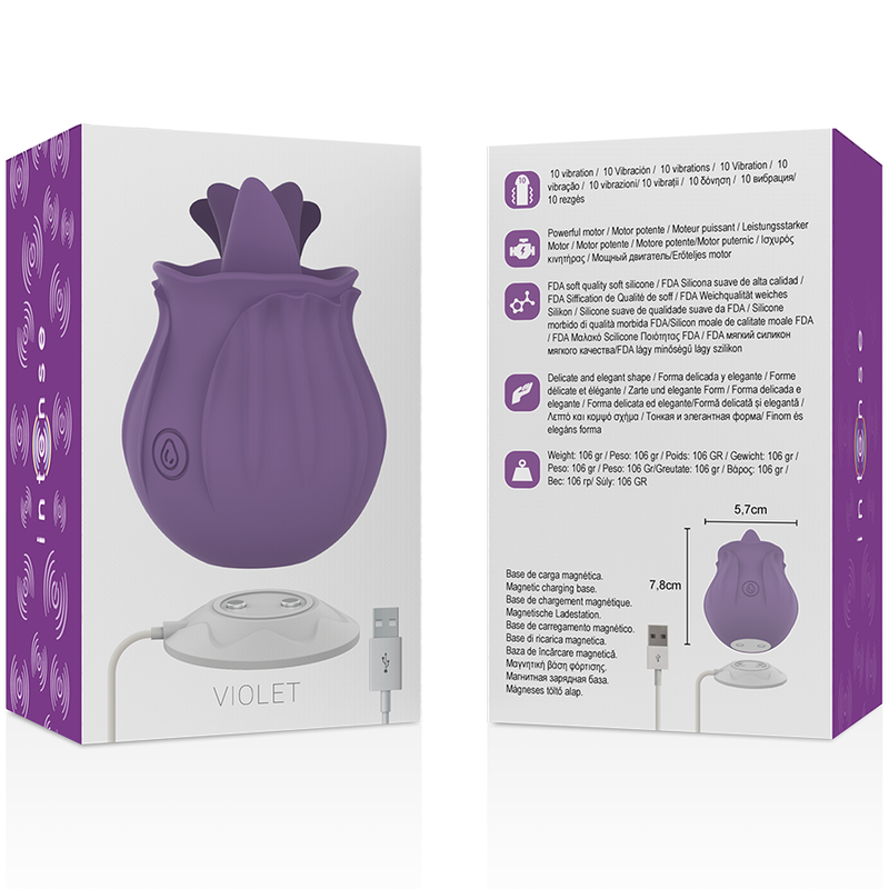 Intenso - Estimulador Clitoriano Violeta 10 Vibrações Lils