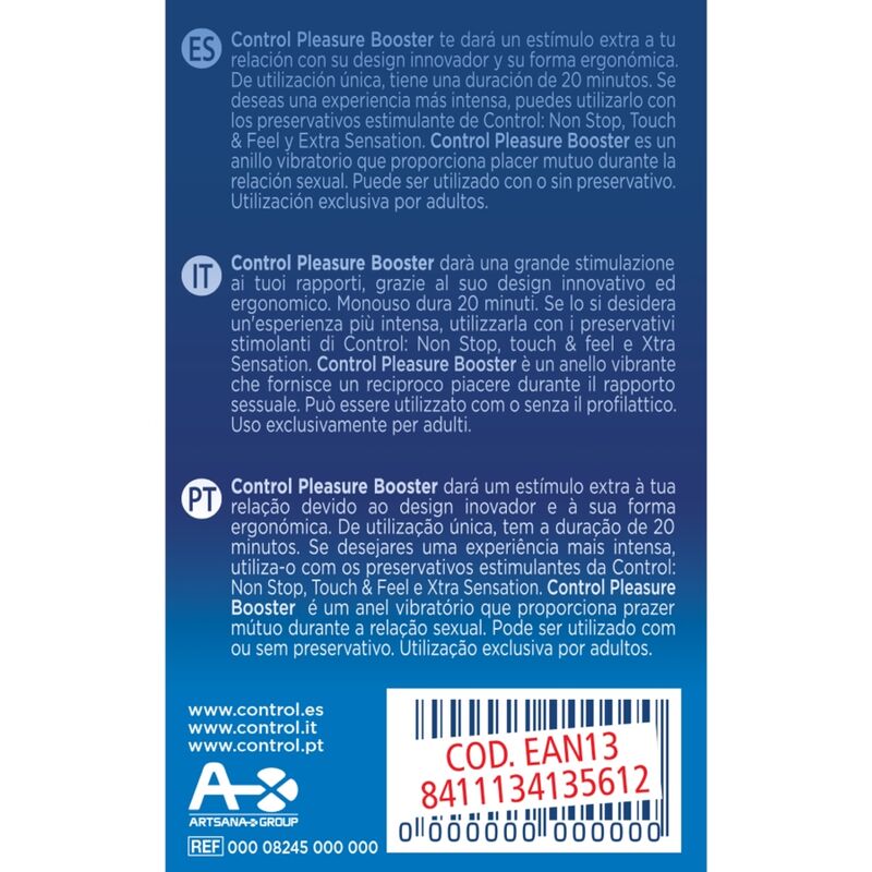 CONTROL - ANILLO VIBRADOR DE REFUERZO DE PLACER