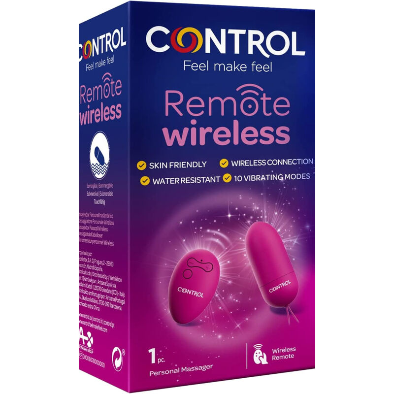 CONTROL - MASSAJADOR PESSOAL COM CONTROLO REMOTO WIRELESS