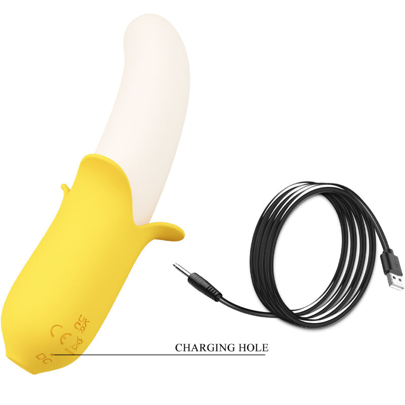 PRETTY LOVE - BANANA GEEK SUPER POTÊNCIA 7 VIBRAÇÕES UP&DOWN SILICONE PRETO