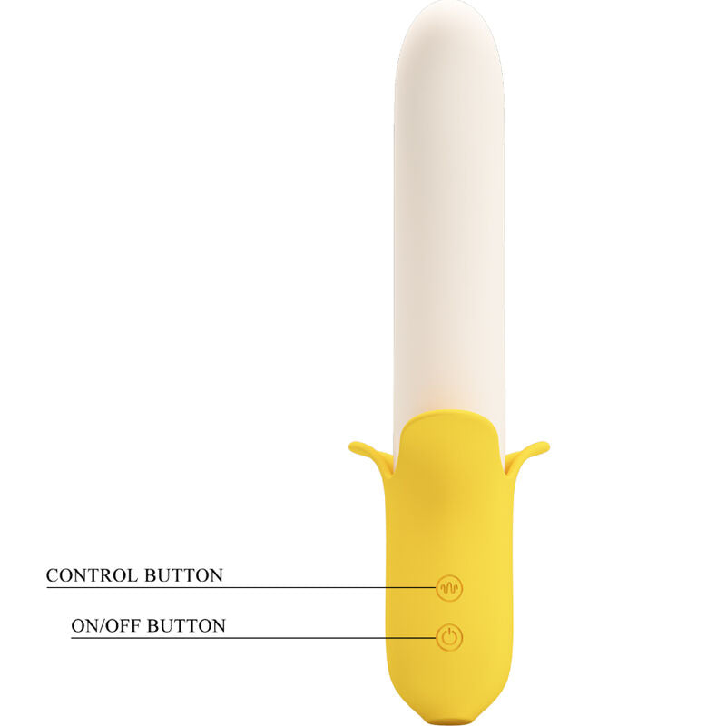 PRETTY LOVE - BANANA GEEK SUPER POTÊNCIA 7 VIBRAÇÕES UP&DOWN SILICONE PRETO