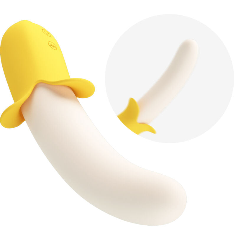 PRETTY LOVE - BANANA GEEK SUPER POTÊNCIA 7 VIBRAÇÕES UP&DOWN SILICONE PRETO