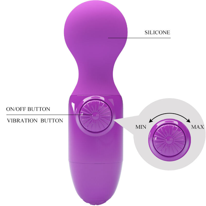 PRETTY LOVE - MINI MASAJEADOR PESSOAL ROXO