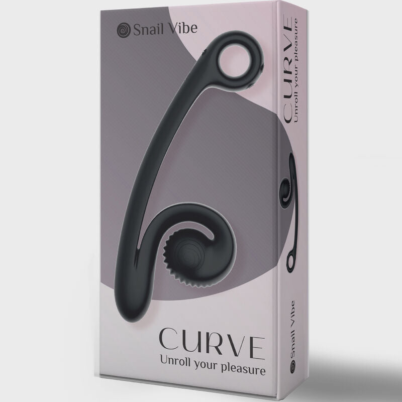 VIBRADOR CARACOL - VIBRADOR CURVO PRETO