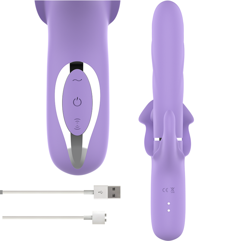 Intenso - Billie Multifuncional Vibrador Recarregável Sucção e Pulsação Roxo
