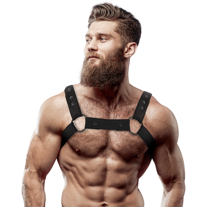 FETISH ACTITUD SUMISA - ARNÊS ESPORTIVO DE NEOPRENO AJUSTVEL PARA HOMENS