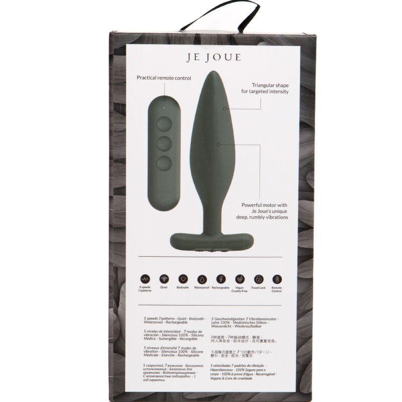 JE JOUE - VIBRADOR ANAL EGON PLUG NEGRO