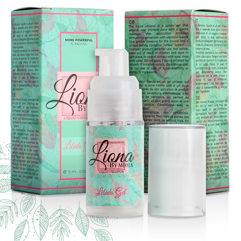 LIONA BY MOMA - VIBRADOR LÍQUIDO GEL LIBIDO 15 ML