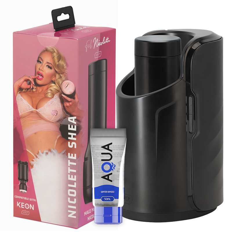 KIIROO - KEON + FEEL NICOLETTE SHEA STROKER + LUBRIFICANTE DE CALIDAD AQUA 50 ML