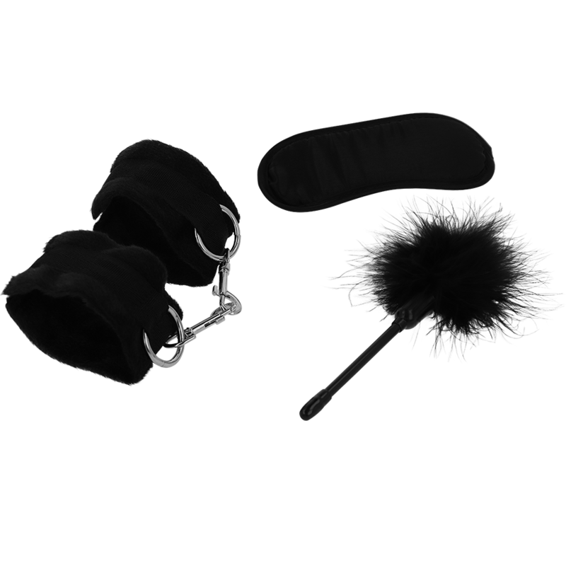 INTENSO - FETISH PLAYSET ERÓTICO 2 COM ALGEMAS, MSCARA CEGA E CÓCEGAS