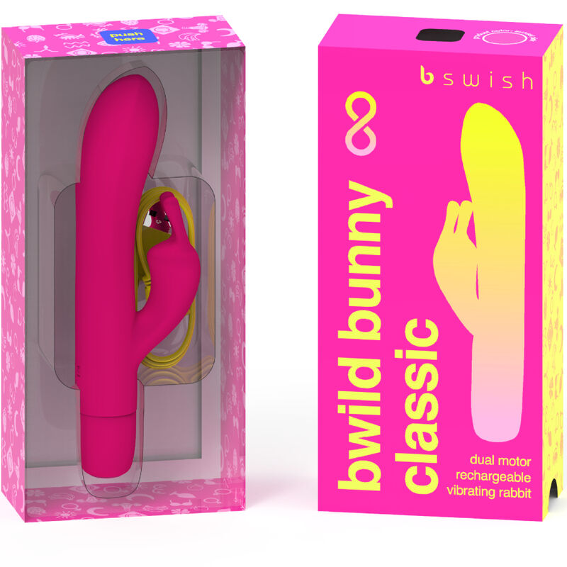 B SWISH - BWILD BUNNY INFINITE CLASSIC RECARREGVEL VIBRADOR ROSA SILICONA
