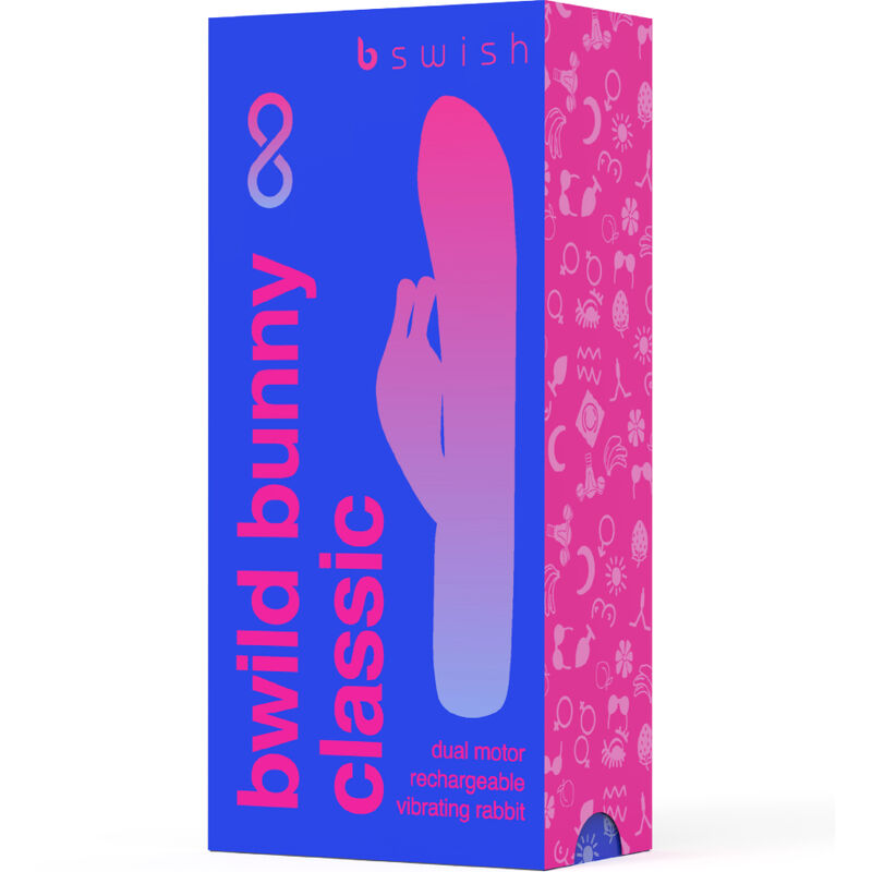 B SWISH - BWILD BUNNY INFINITE CLASSIC RECARREGVEL VIBRADOR AZUL SILICONA