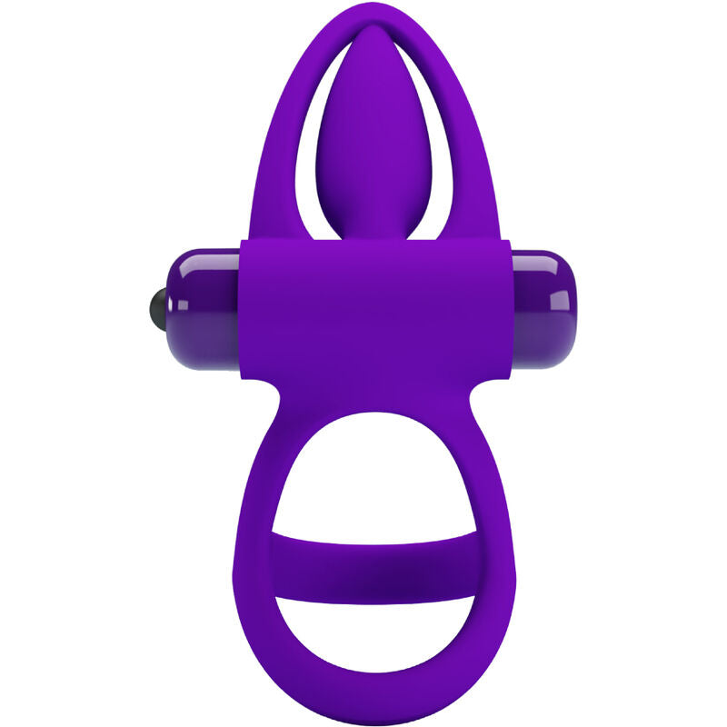 PRETTY LOVE - ANEL VIBRADOR 10 VIBRAÕES LILA SILICONA