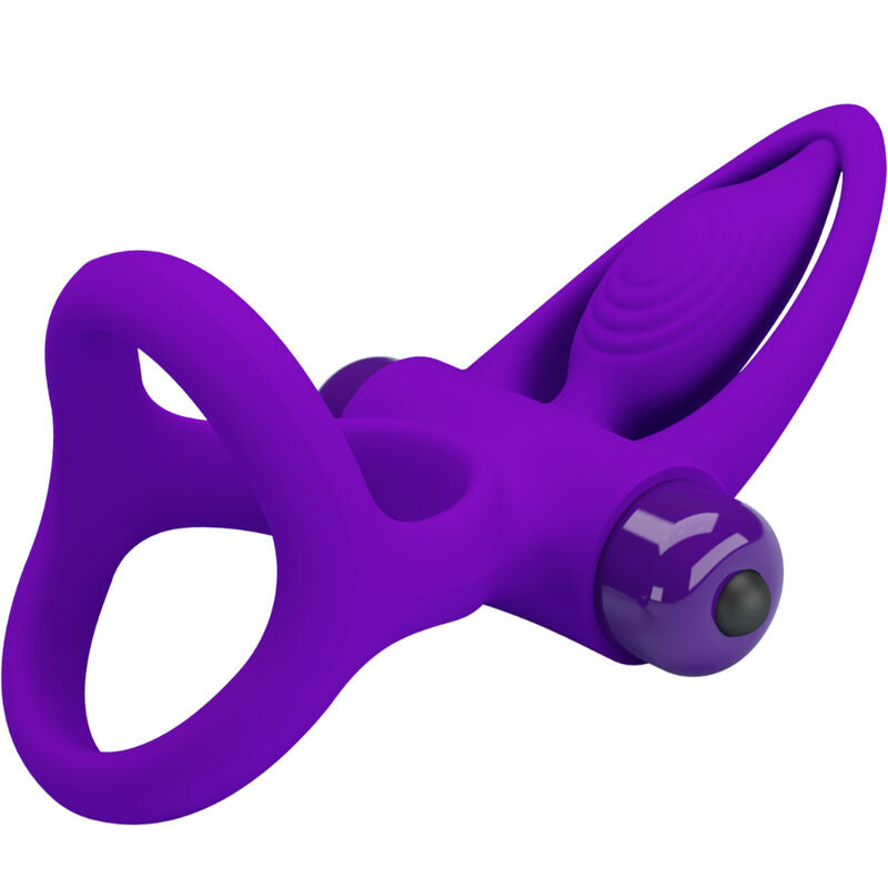 PRETTY LOVE - ANEL VIBRADOR 10 VIBRAÕES LILA SILICONA