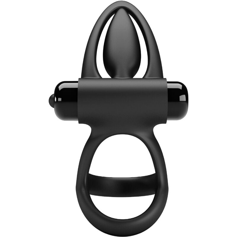 PRETTY LOVE - ANEL VIBRANTE 10 VIBRAÕES SILICONA PRETO