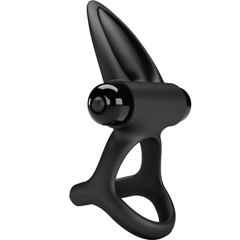 PRETTY LOVE - ANEL VIBRANTE 10 VIBRAÕES SILICONA PRETO