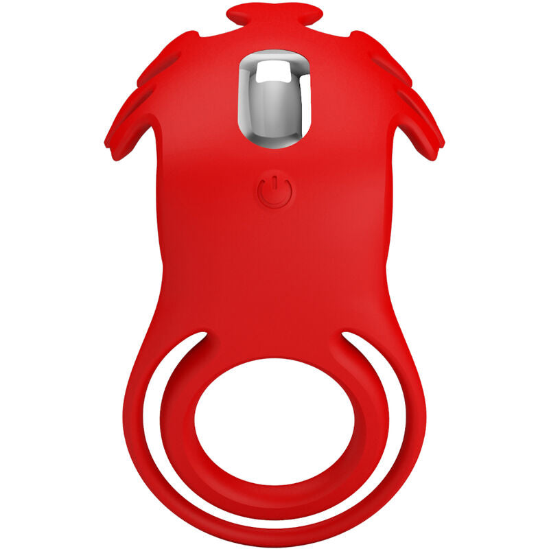 PRETTY LOVE - ANEL VIBRADOR RUBEN 7 VIBRAÕES SILICONA VERMELHO