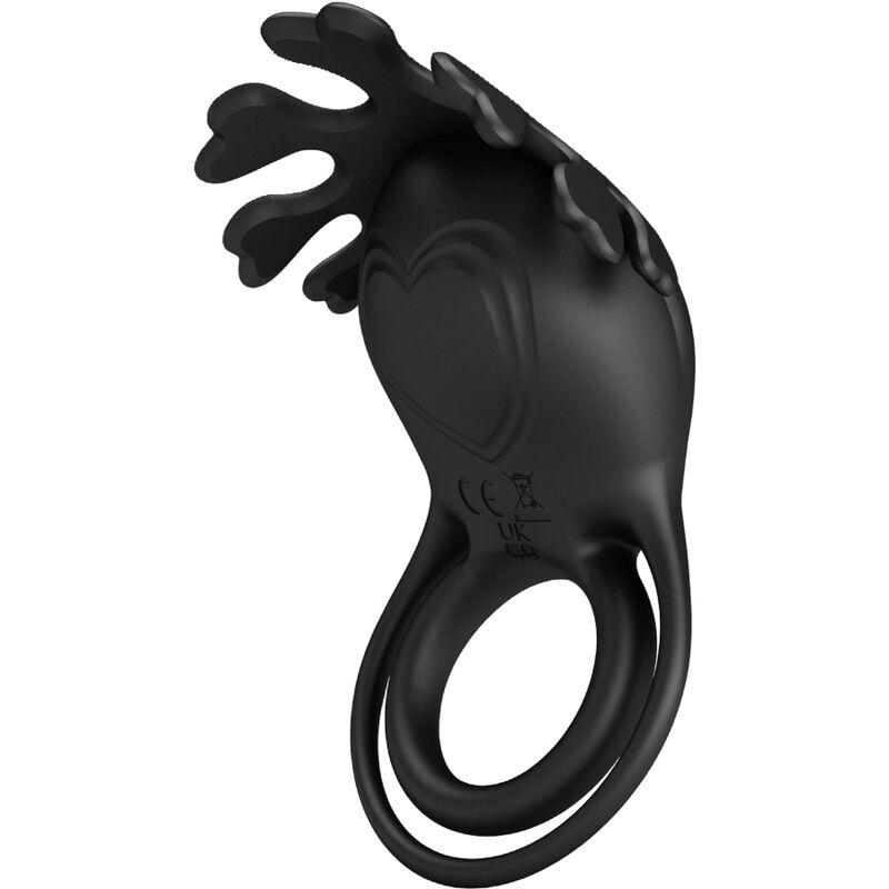 PRETTY LOVE - ANEL VIBRADOR RUBEN 7 VIBRAÕES SILICONA PRETO