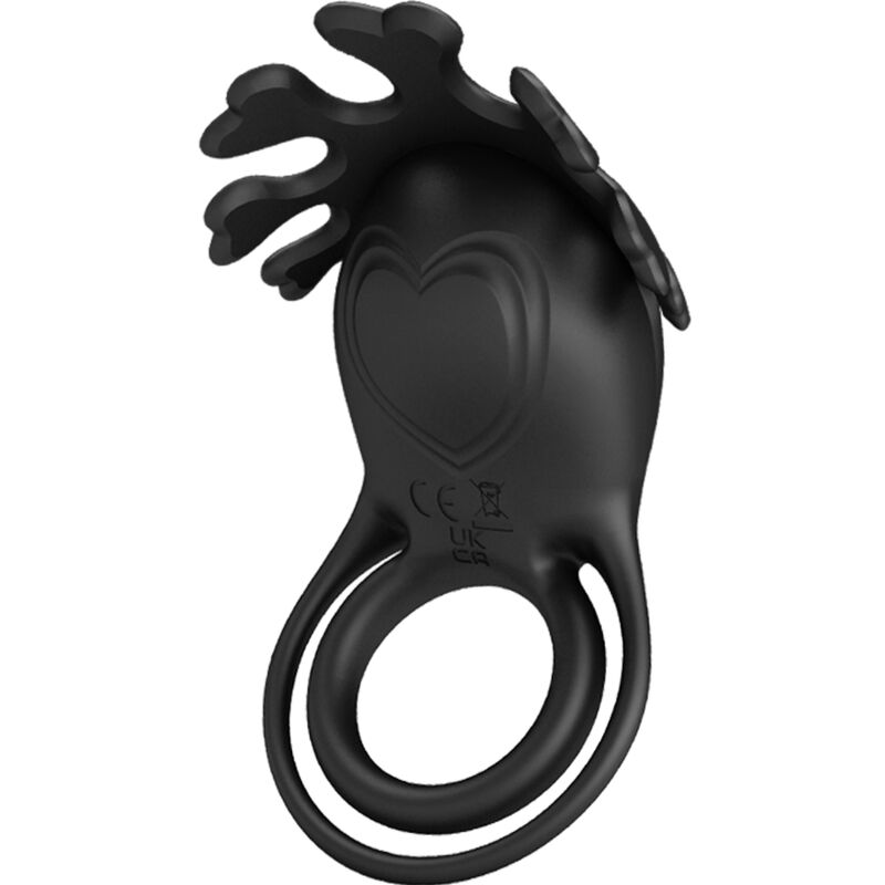 PRETTY LOVE - ANEL VIBRADOR RUBEN 7 VIBRAÕES SILICONA PRETO