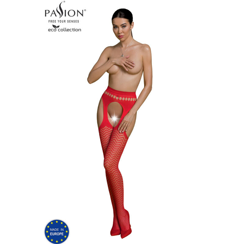 Pasión - Colete Eco Bodystocking Eco S002 Vermelho