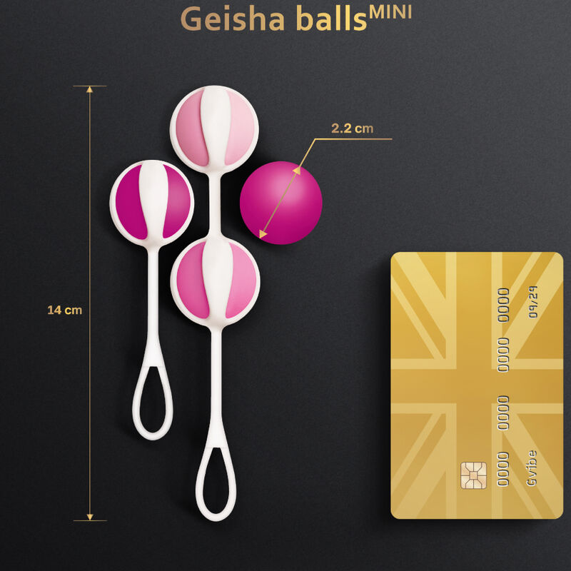 G-VIBE - CONJUNTO 4 GEISHA BALLS MINI ROXO