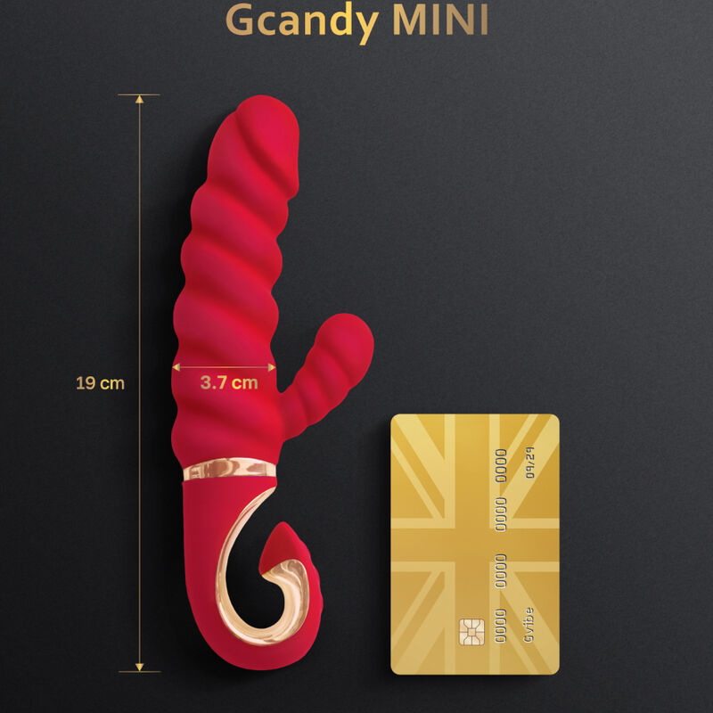 G-VIBE - VIBRADOR DE SILICONA VERMELHO GCANDY MINI