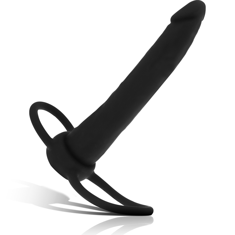 MITOLOGÍA - DILDO ANAL COBI ONYX COM ANEL DE GALO E TESTÍCULO 13 SILICONA CM