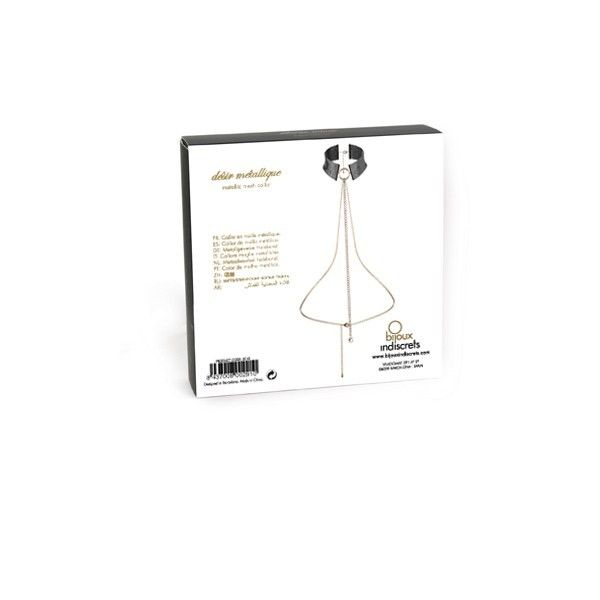 BIJOUX - DÉSIR MÉTALLIQUE COLAR METÁLICO PRETO - Sex Shop Sexy