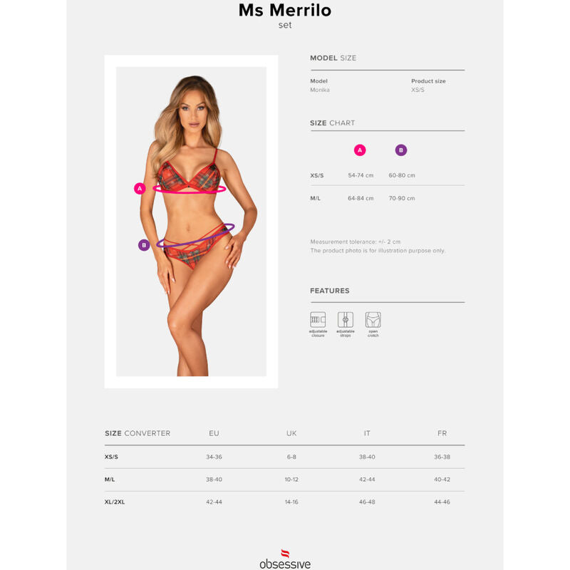 OBSESSIVE - MS MERRILO CONJUNTO DUAS PEÇAS M/L