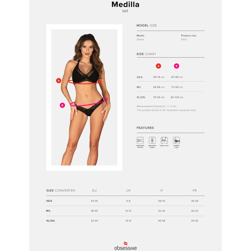 Obsessive - Conjunto Medila Duas Peças XS/S
