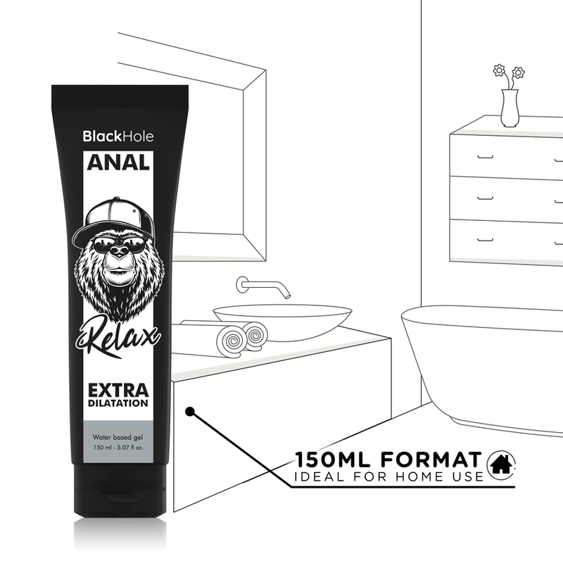 BLACK HOLE - GEL À BASE DE ÁGUA DILATAÇÃO ANAL 150 ML