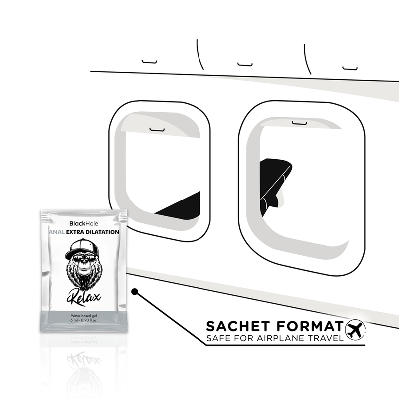 BLACK HOLE - GEL A BASE DE ÁGUA EXTRA DILATAÇÃO 6 ML